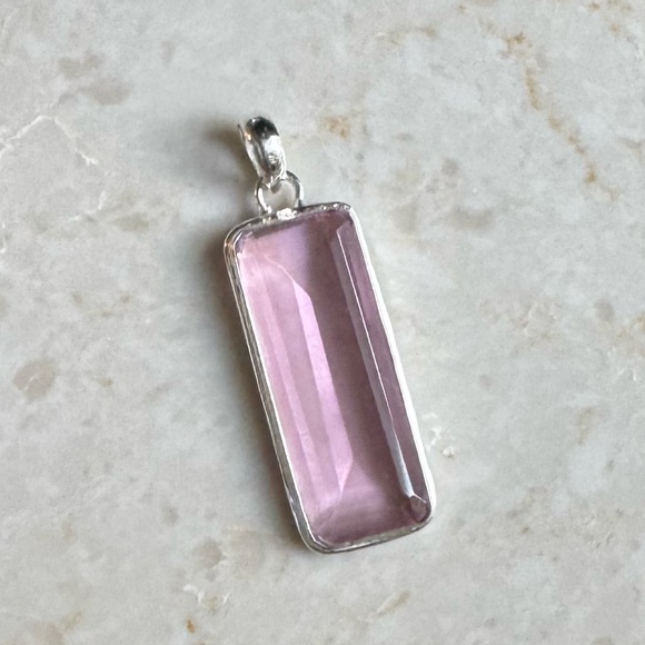 NWOT Sundance Blissful Joy Pendant Pink Kunzite Sterling Silver